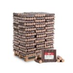 Spark Hartholzbriketts Buche Rund – 960 kg Palette (96×10 kg), Heizwert ≥4,8 kWh/kg, Buche, Premium Kaminbriketts