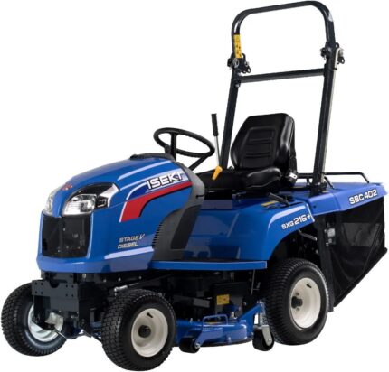 ISEKI SXG 216+ Diesel Rasentraktor – 15 PS, 102 cm Schnittbreite, 380 L Fangkorb, mechanische Entleerung, Hydrostat