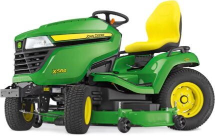 John Deere X584 Rasentraktor mit 137 cm Accel Deep Mähwerk, 22,1 PS Kawasaki Motor, Hydrostat