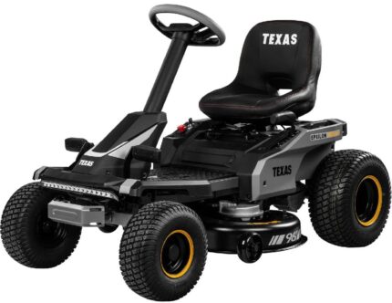 Texas Epsilon R9600Li Akku-Aufsitzmäher, 96 cm Schnittbreite, 72V Lithium-Akku, Mulchen & Seitenauswurf