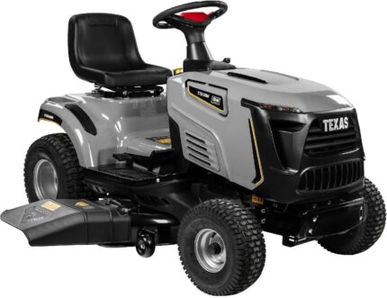 Texas TTS108H Premium Rasentraktor, 108 cm Schnittbreite, 14,7 PS V-Twin Motor, Hydrostat, Seitenauswurf & Mulchen